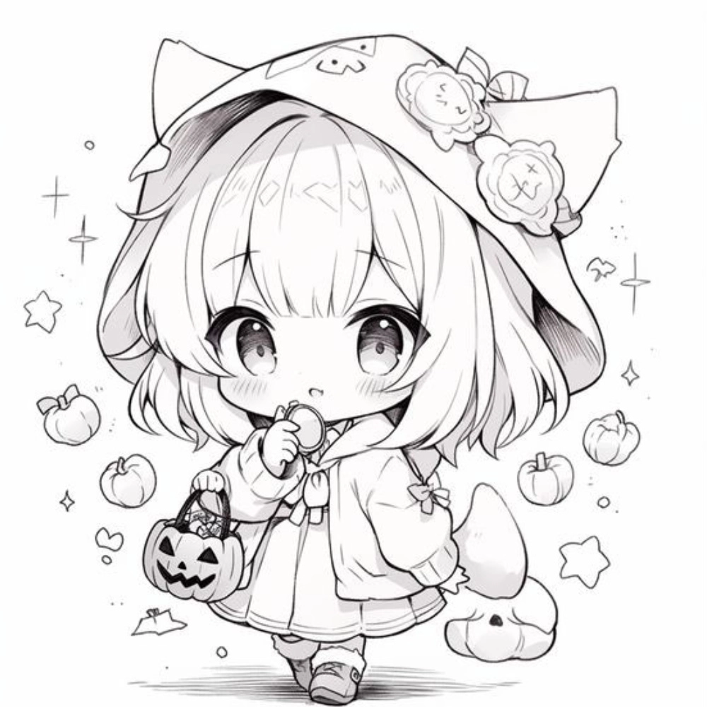 Thử ngay cách vẽ chibi nữ cute từng bước đơn giản