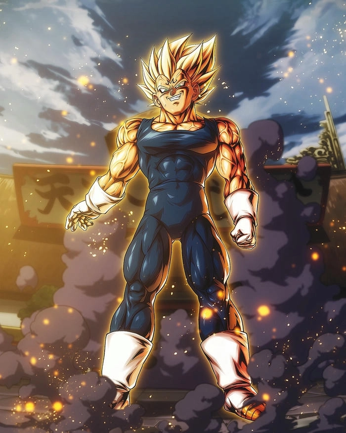 Super Vegeta trạng thái tăng cường đầy uy lực chiến đấu