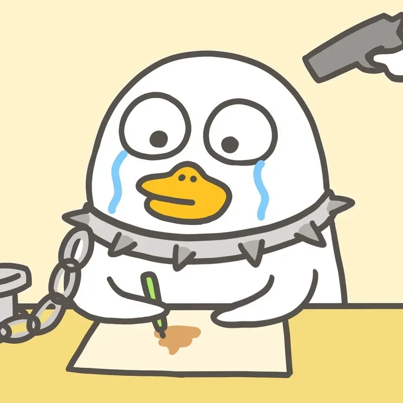 Lặng lẽ và đáng yêu cùng meme con vịt khóc