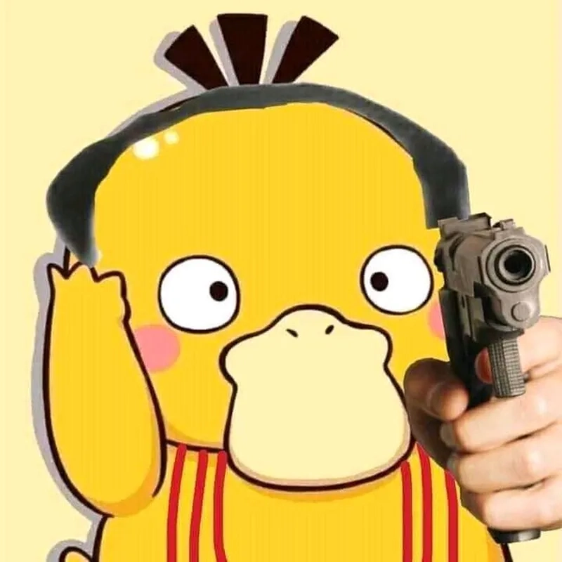 Vũ khí trong tay meme vịt cầm súng khiến ai cũng khiếp vía