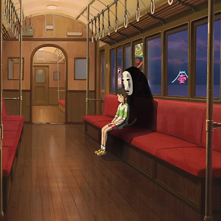 Vô Diện và Chihiro thể hiện sự đồng cảm lặng thầm