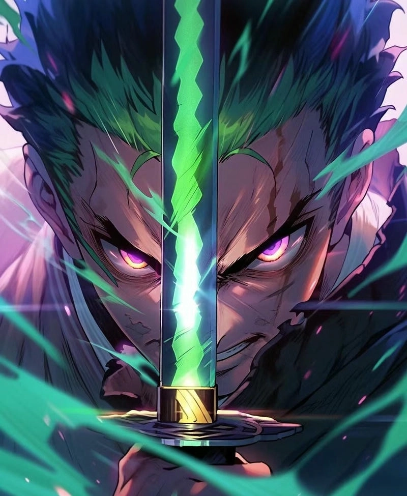 Anime Zoro tạo hình chiến binh mạnh mẽ