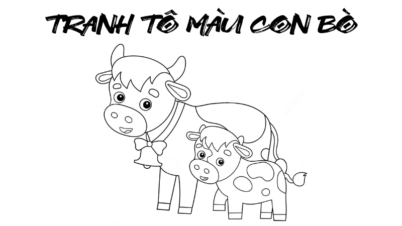 Tranh tô màu con bò là như thế nào