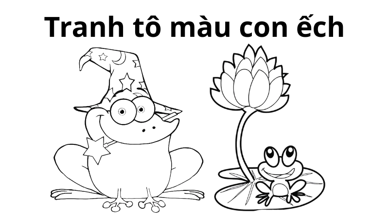 Tranh tô màu con ếch là như thế nào
