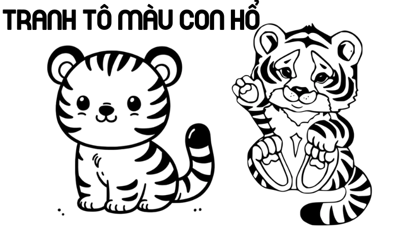Tranh tô màu con hổ là như thế nào