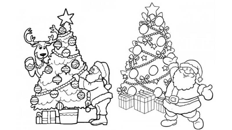  Bộ sưu tập tranh tô màu Noel đẹp lung linh cho bé 