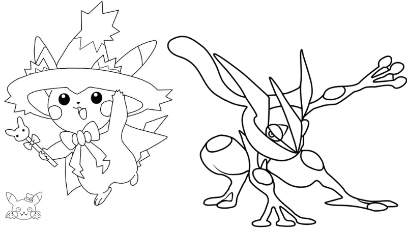  Tổng hợp tranh tô màu Pokemon Mega đẹp nhất cho bé 