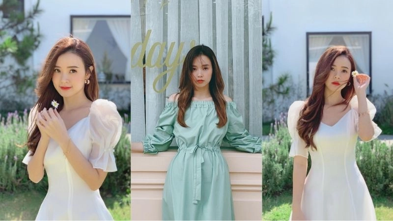  Ảnh thời trang mới khẳng định nét đẹp trong sáng của Midu 