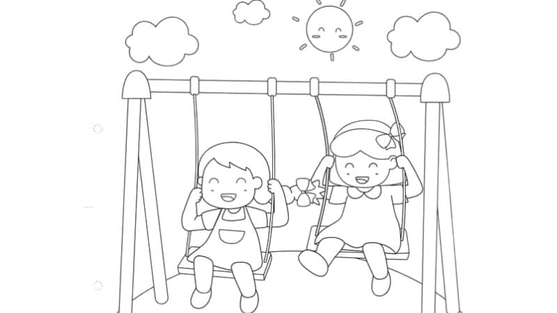 Lưu ngay mẫu tranh to mau chu de ban than giúp bé học vui