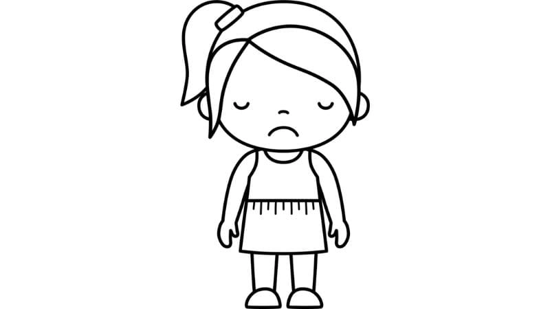 Mẫu tranh tô màu chủ đề bản thân mầm non phù hợp cho bé 3 tuổi