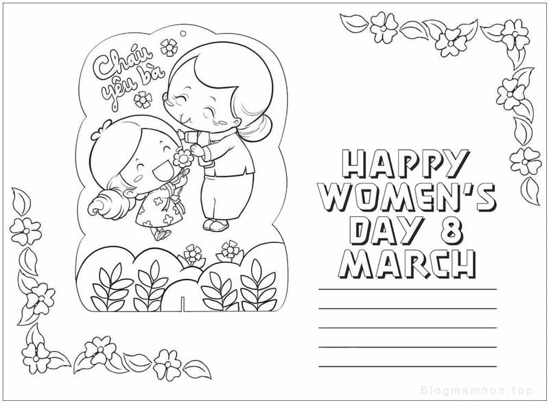 Vẽ tặng mẹ ngày 20 tháng 10 giúp bé bày tỏ yêu thương