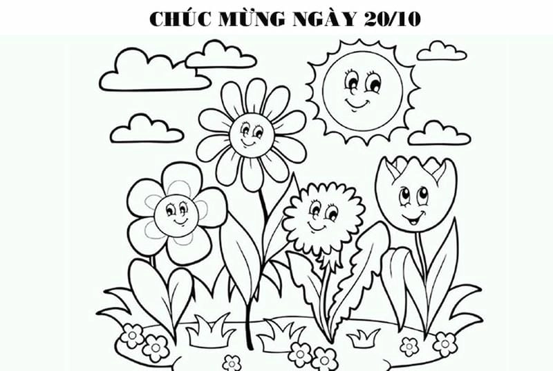 Bộ sưu tập vẽ 20 tháng 10 tặng mẹ cảm động