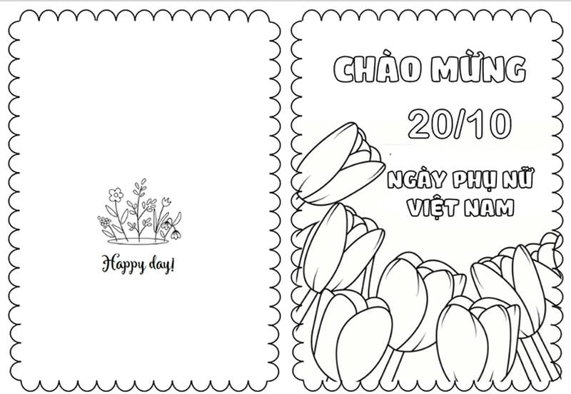 Gợi ý vẽ tranh 20 tháng 10 tặng mẹ đơn giản
