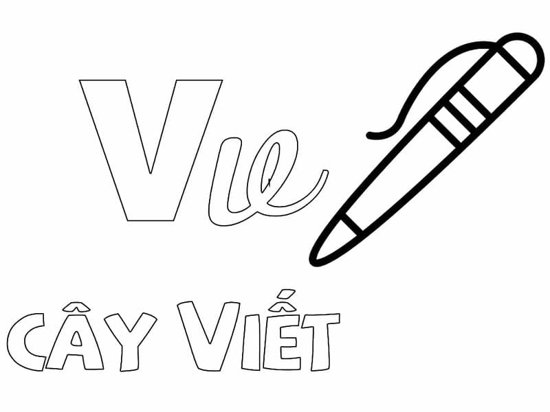 Download tô màu chữ cái tiếng việt ngay để học cùng bé