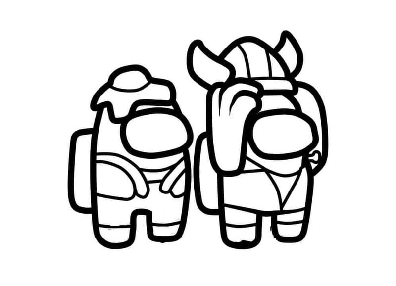 Cập nhật loạt among us tô màu cute mới nhất