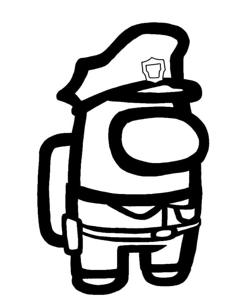 Thư giãn cùng hình tô màu among us cute