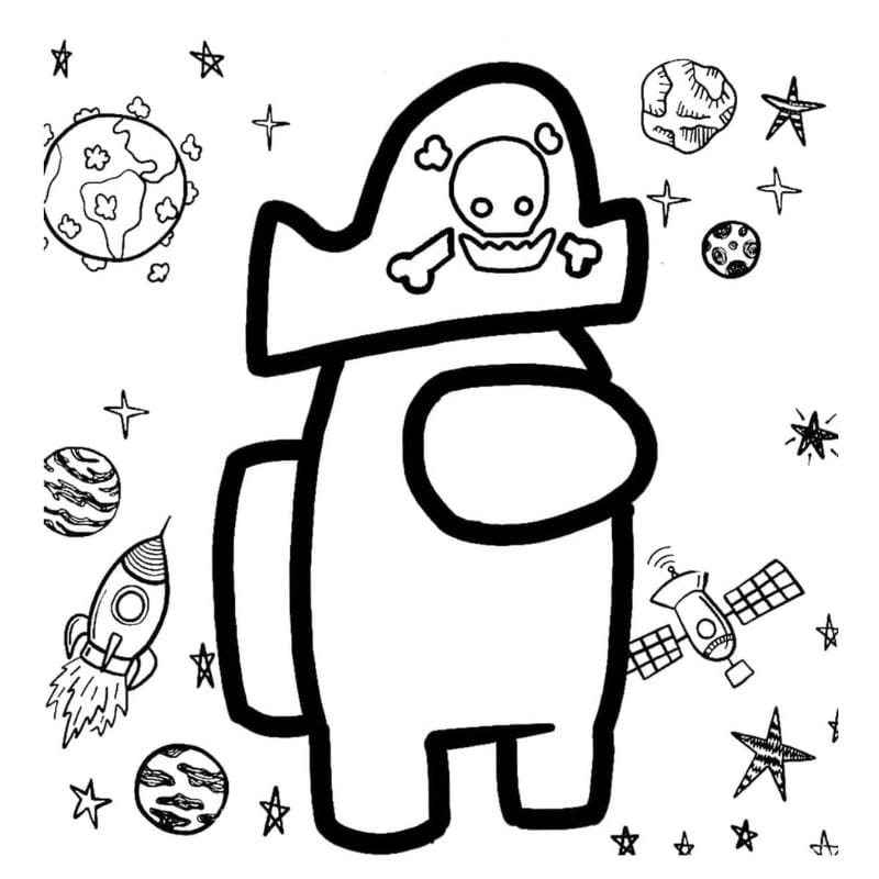 Bộ sưu tập tô màu tranh among us đa dạng dễ in