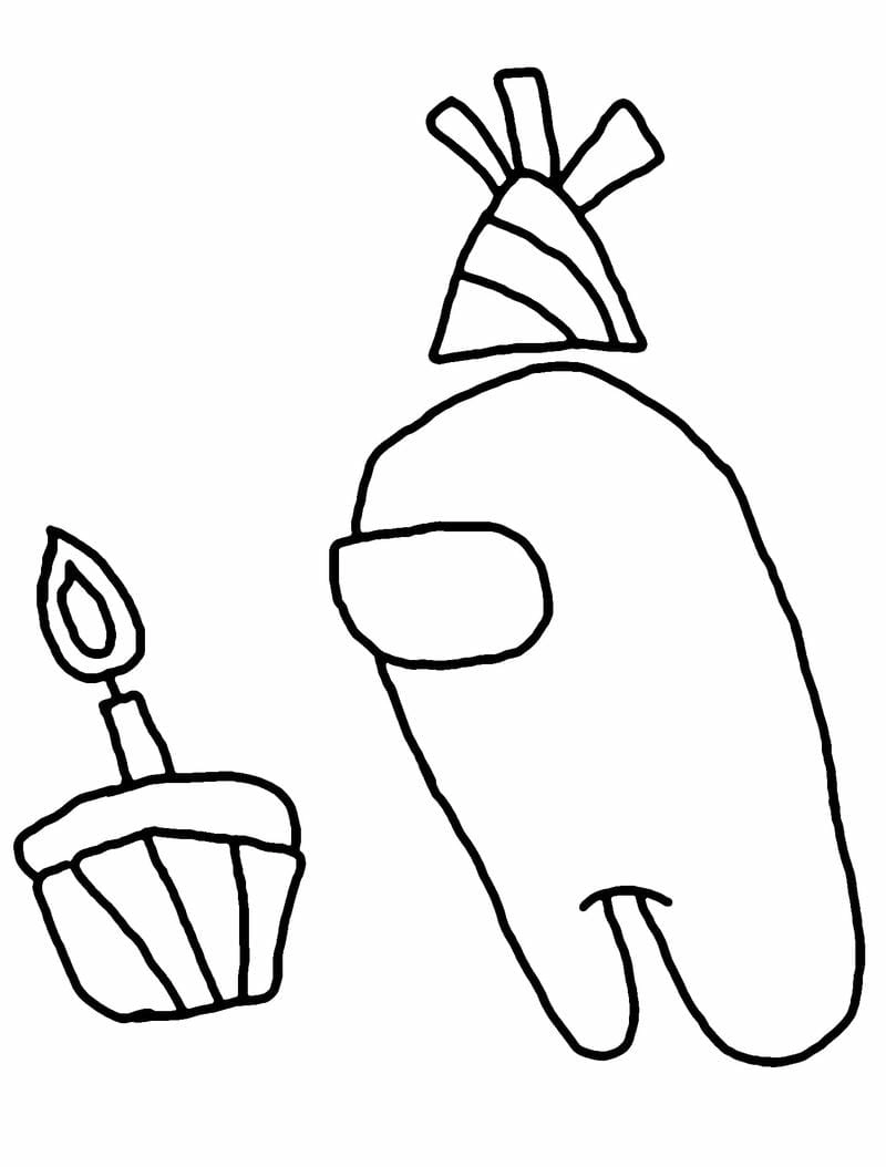 Gây sốt với tranh tô màu among us zombie