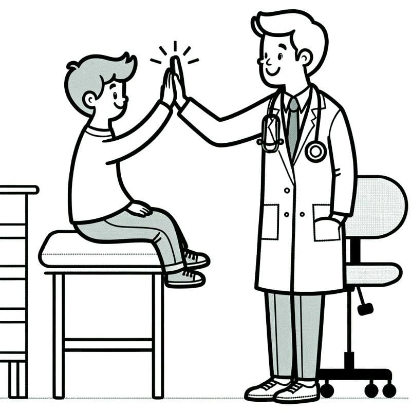 Hiểu rõ nghề qua tô màu dụng cụ nghề bác sĩ