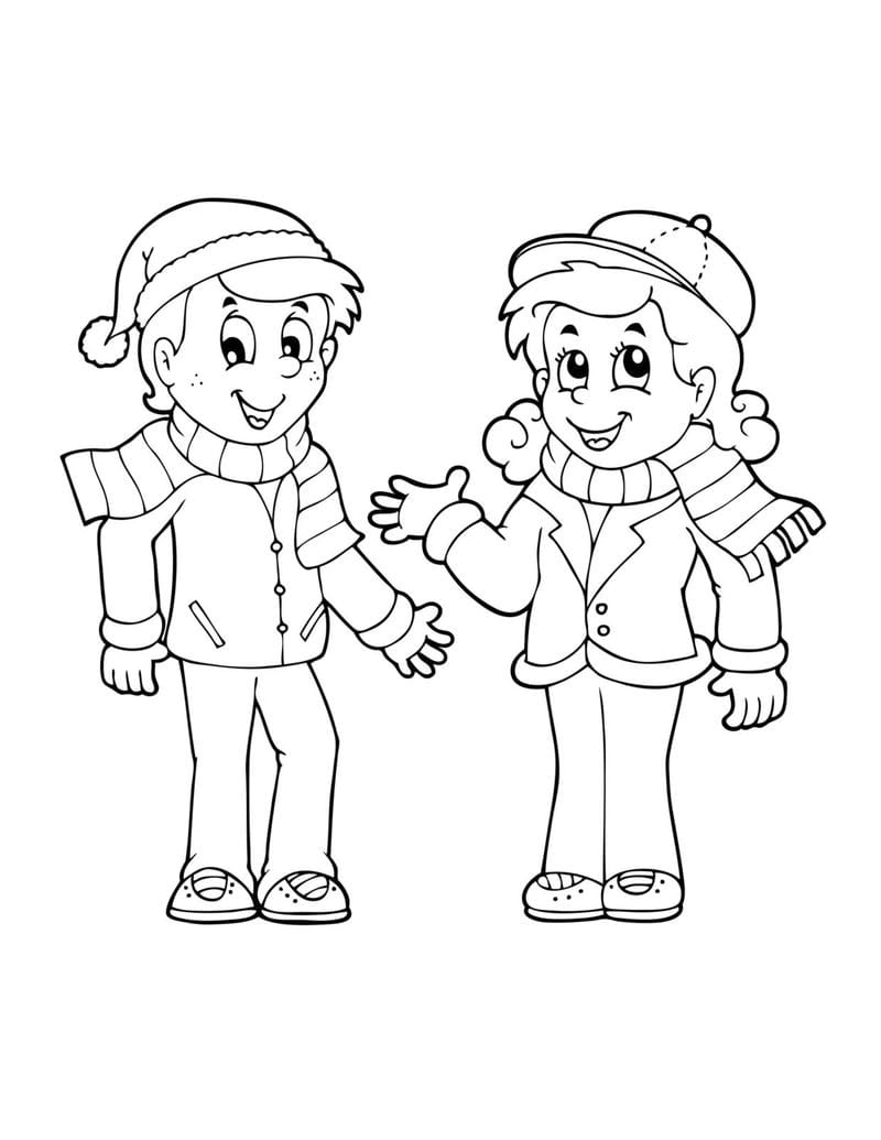 Tổng hợp tranh tô màu bạn trai đơn giản dễ tô cho bé mẫu giáo