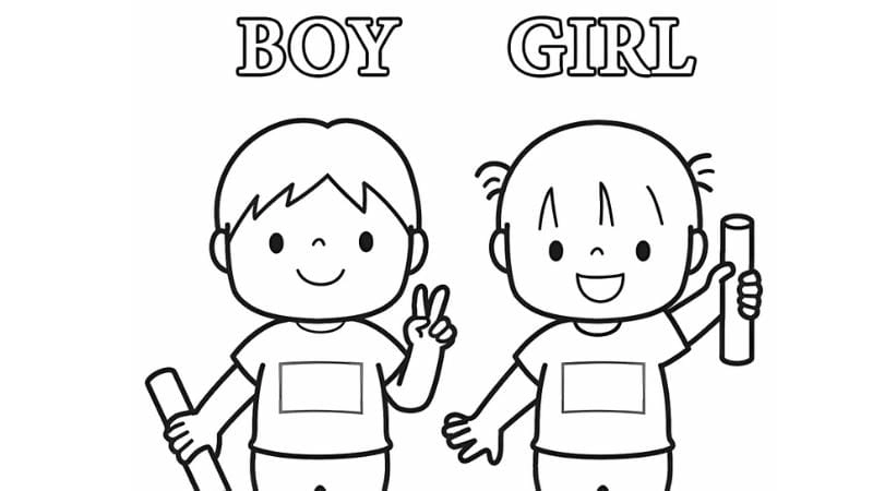 Gợi ý hoạt động sáng tạo tô màu tranh bạn trai bạn gái cuối tuần