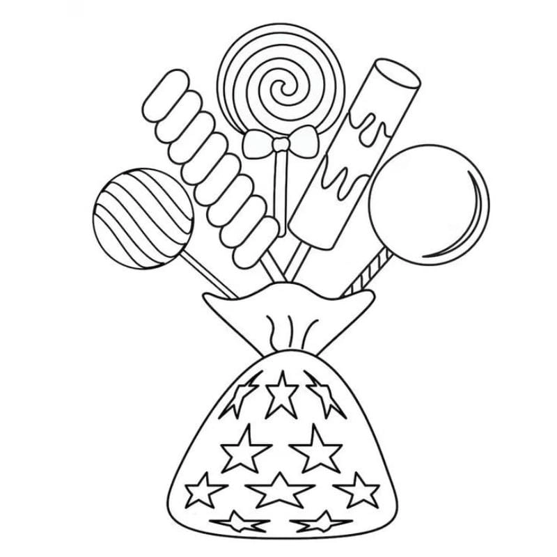 Khám phá tranh tô màu bánh kẹo siêu dễ thương cho bé tập tô