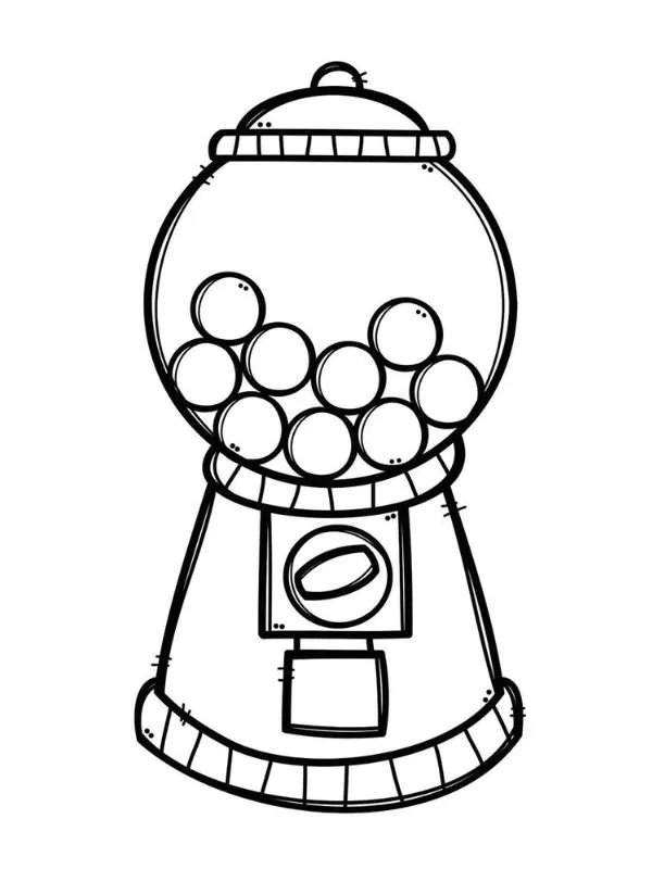 Bé gái thích mê với tranh tô màu bánh kẹo cho bé gái