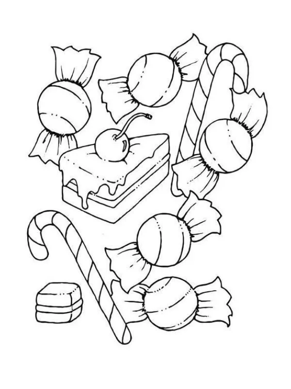 Tuyển chọn tranh tô màu bánh kẹo cho bé trai năng động