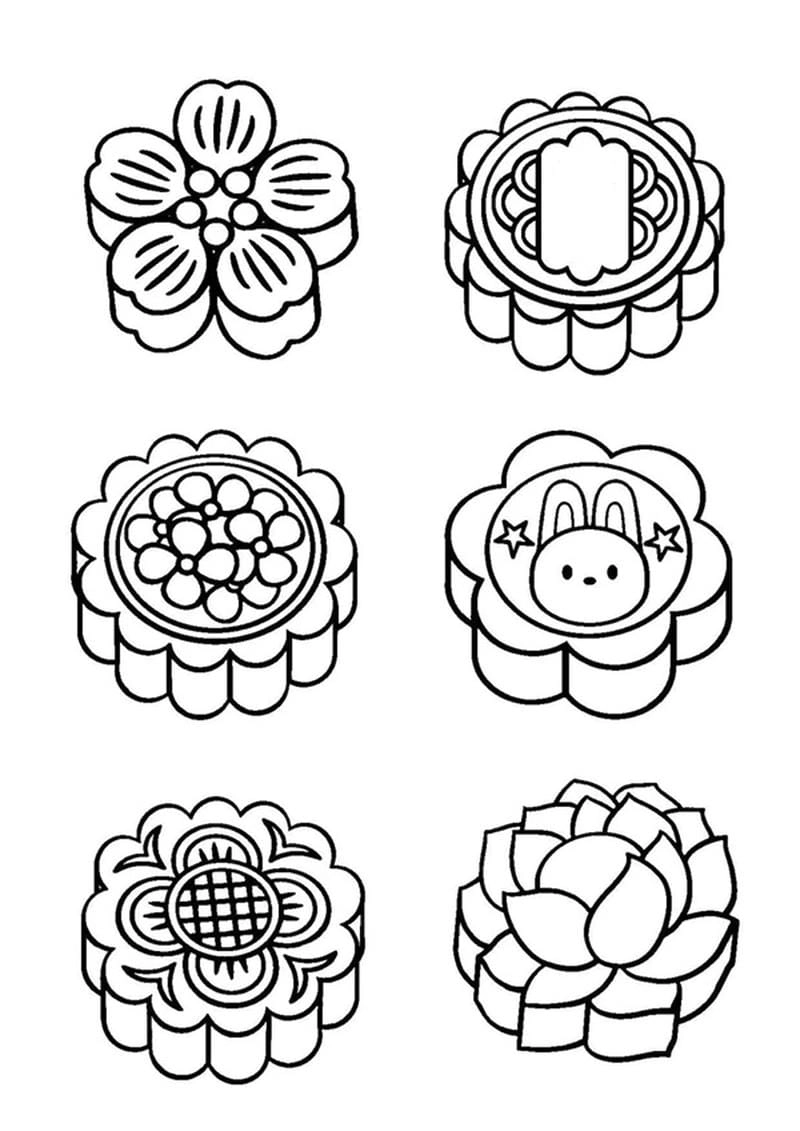 Bộ sưu tập hình tô màu trung thu sinh động cho trẻ