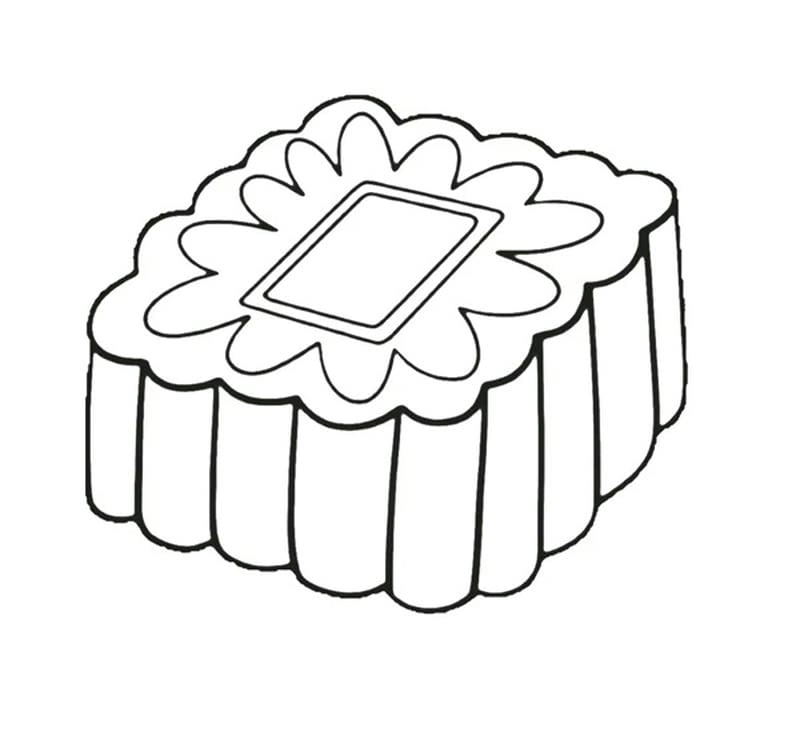 Mẫu bánh trung thu vẽ ngộ nghĩnh cho bé sáng tạo