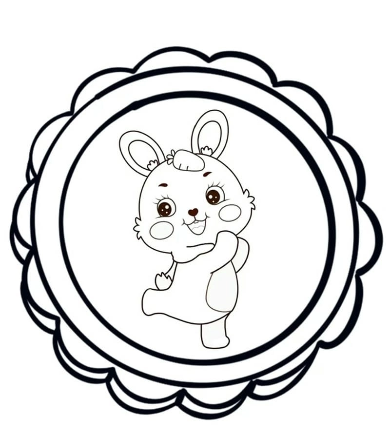 Bộ hình ảnh tô màu trung thu dễ thương cho trẻ em