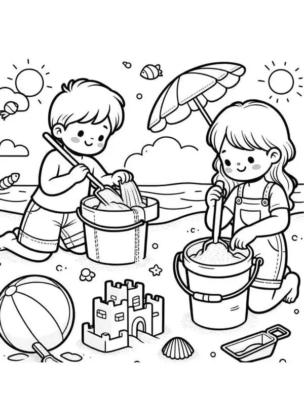 Bé vui học cùng bộ tô màu con vật dưới biển