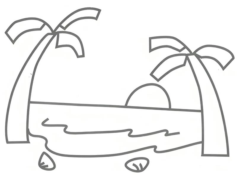 Cùng bé khám phá tranh tô màu về biển đảo sinh động