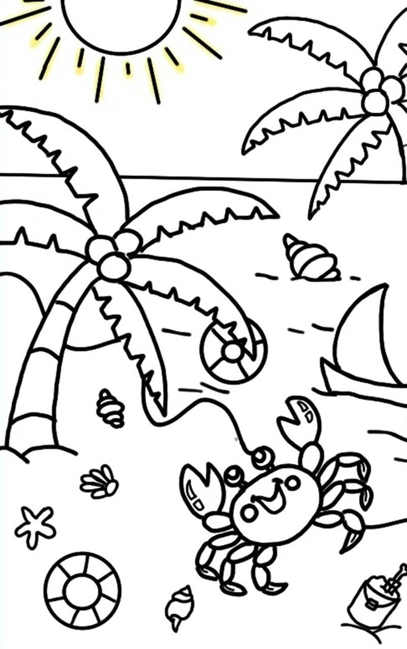 Thỏa sức sáng tạo với tranh tô màu phong cảnh biển hấp dẫn