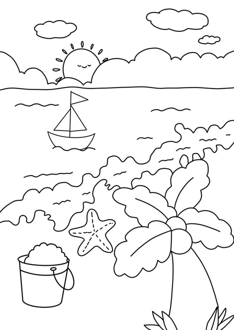 Khám phá đại dương qua tranh to màu các con vật dưới biển