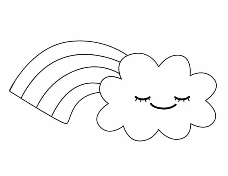 Sưu tầm mẫu cầu vồng cho bé tô màu đa dạng sắc màu