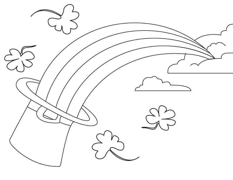 Bé yêu thích với hình cầu vồng cho bé tô màu sinh động