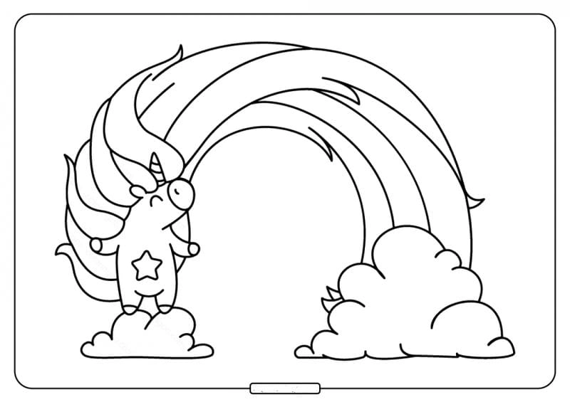 Tạo màu sắc tươi sáng qua hình cầu vồng tô màu dễ thương