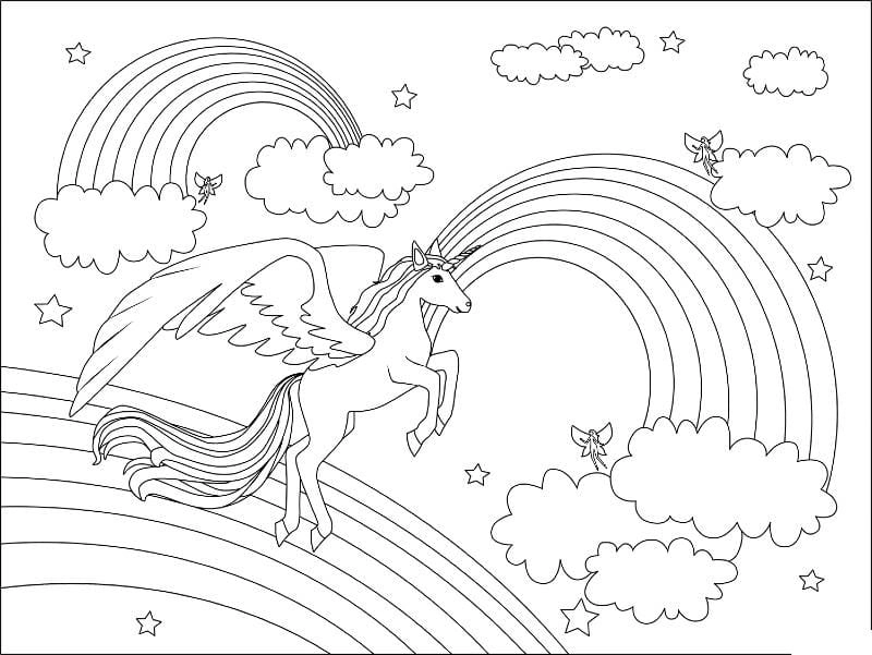 Tuyển tập hình ảnh cầu vồng cho bé tô màu phong phú