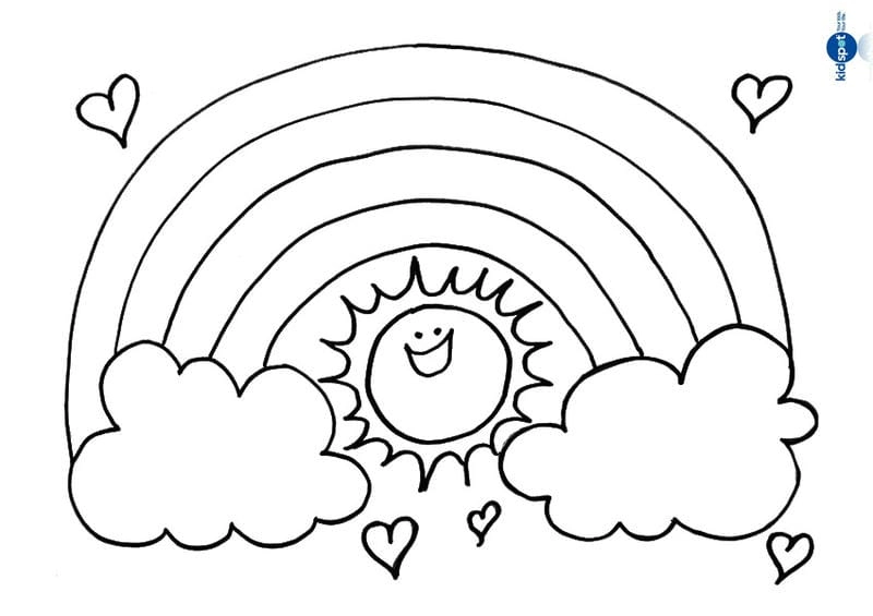 Bé gái mê mẩn với to màu ngựa pony cầu vồng cực dễ thương