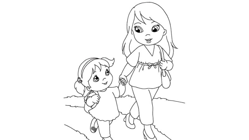 Bộ sưu tập tranh tô màu chủ điểm bản thân dễ in