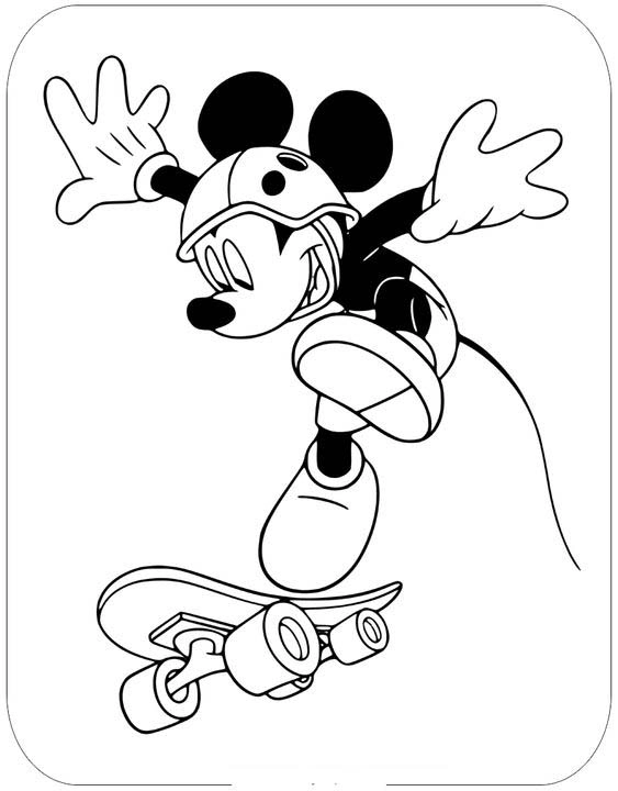 Gợi ý cho bé tập tô màu chuột mickey hiệu quả