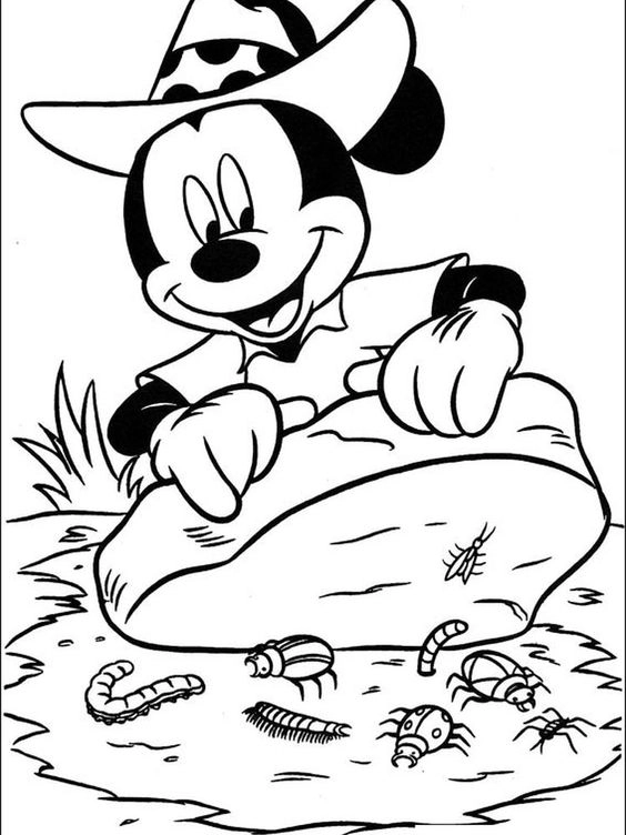 Cùng bé sáng tạo với chuột mickey tô màu