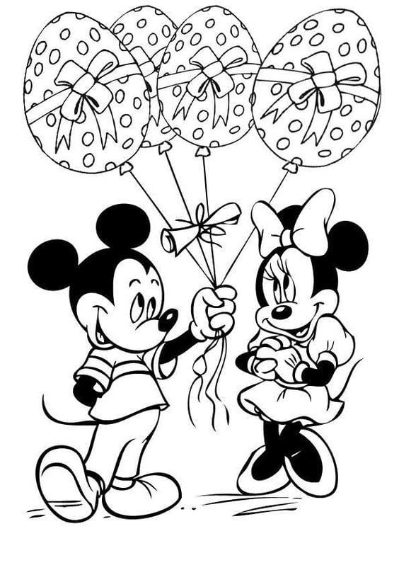 Tải ngay bộ tranh to mau mickey dễ thương