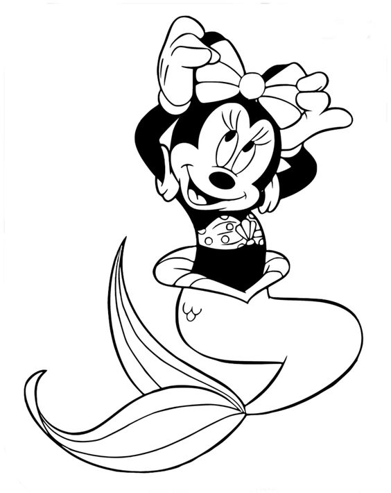 Dành cho mẹ muốn in hình chuột mickey tô màu