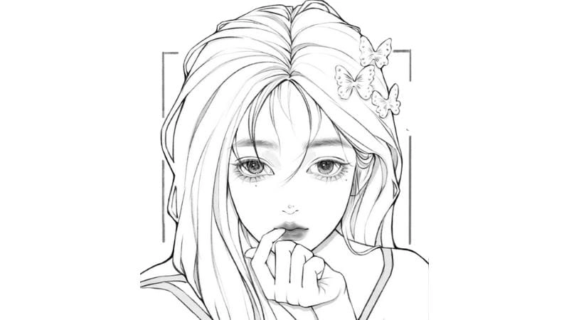 Chọn màu sáp tranh tô màu cô gái hiện đại siêu đẹp