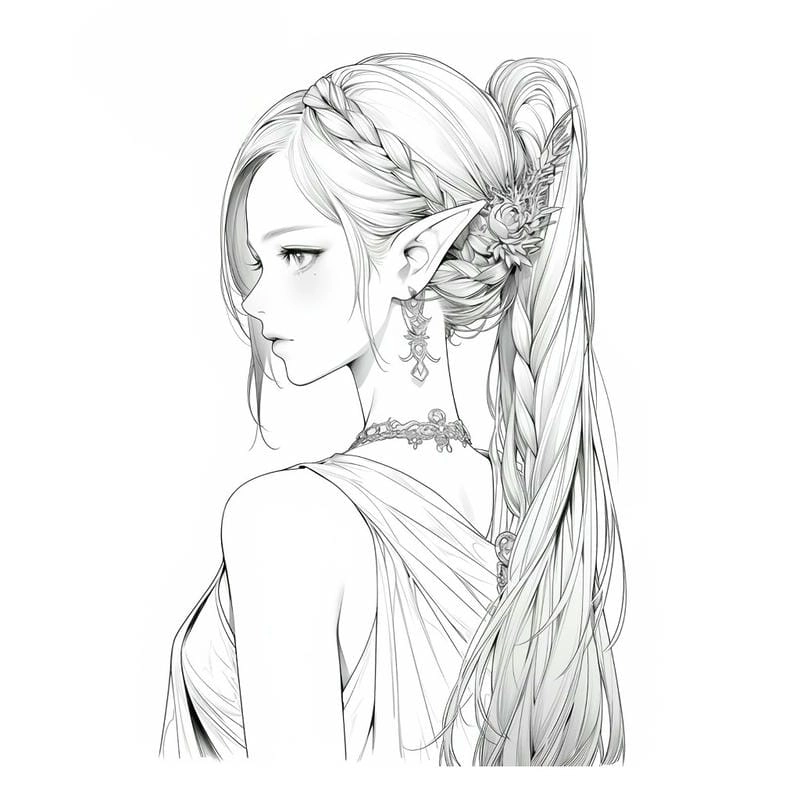 Khám phá ngay tranh tô màu cô gái mặc váy điệu đà cho bé gái yêu thích