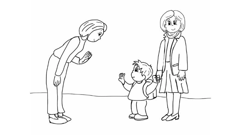 Bé thỏa sức với tranh to màu cô giáo mầm non