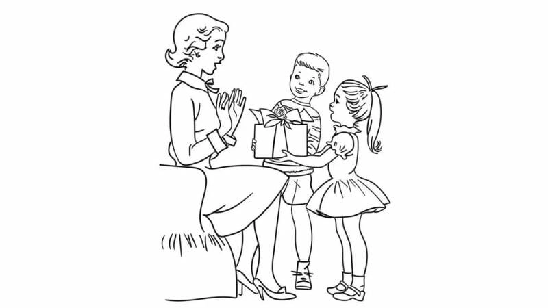 Món quà đẹp từ tranh tô màu 20.11 cho cô