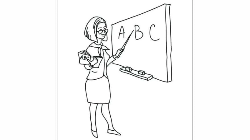 Tô màu tranh cô giáo giúp bé tiếp cận nghệ thuật từ sớm